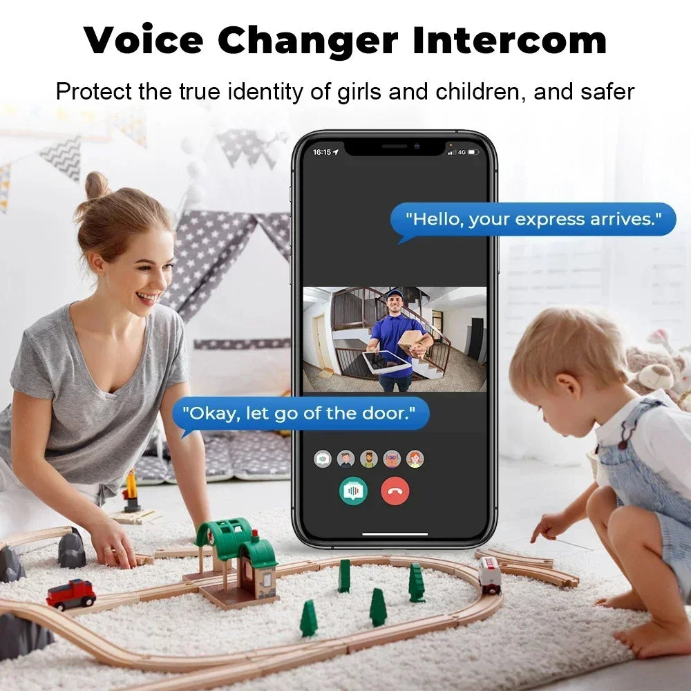 Mini WiFi Video Doorbell Wireless Phone Two-way Intercom System IR Night Vision Smart Home Monitor Security Door Bell Cameras