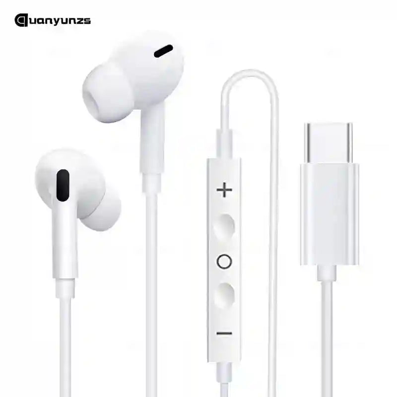 USB C Wired Earphones with Microphone - High-Fidelity Audio Clear Calls Tidesmit