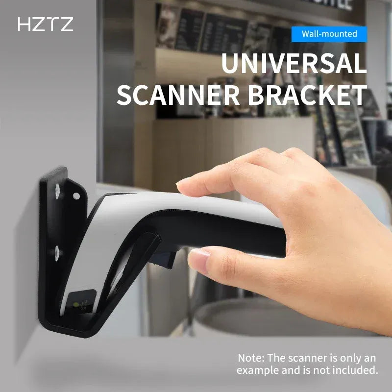 Universal Adjustable Barcode Scanner Stand Barcode Reader Stand, Large Base, Removable, Super Stable, Compatible with All Types