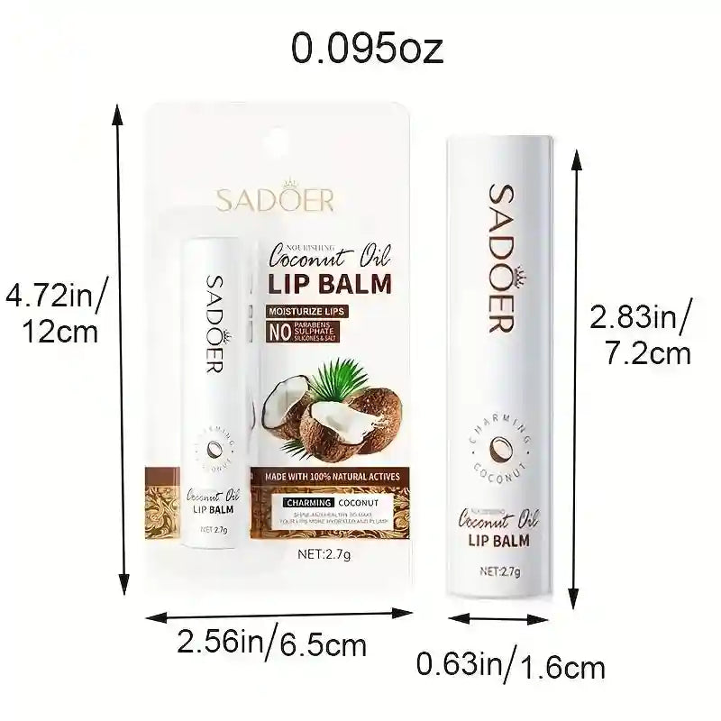 Coconut Lip Balm - Nourishing Lip Treatment for Lasting Hydration Lip Care Tidesmit