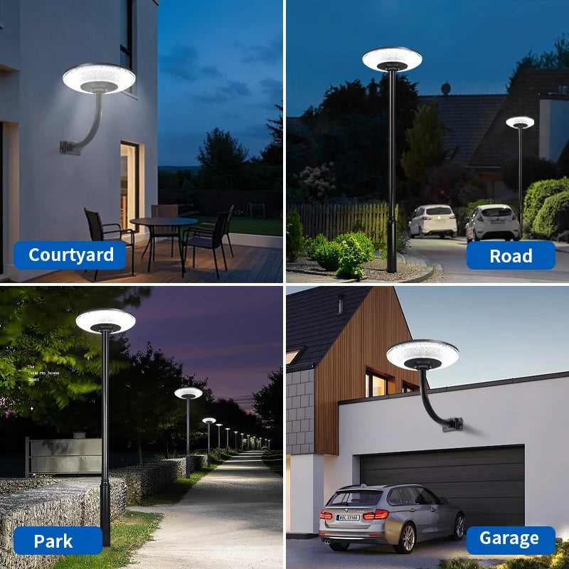 Solar Garden Light 360° Circular Illumination Human Radar Sensing 0 Electricity Bill Wireless Solar LED Lamp