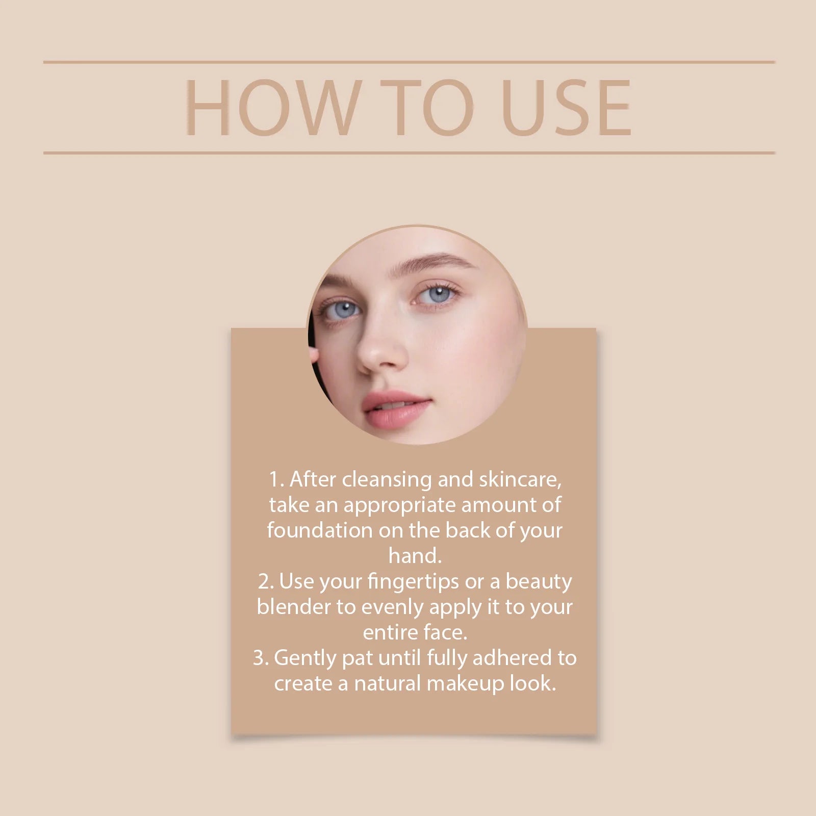 Tidesmit color changing foundation with SPF 15 providing full coverage and natural finish in a smooth texture view