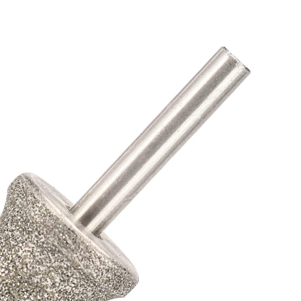2pcs replacement grinding head for dog electric nail polisher, durable diamond bit for safe pet paw grooming.