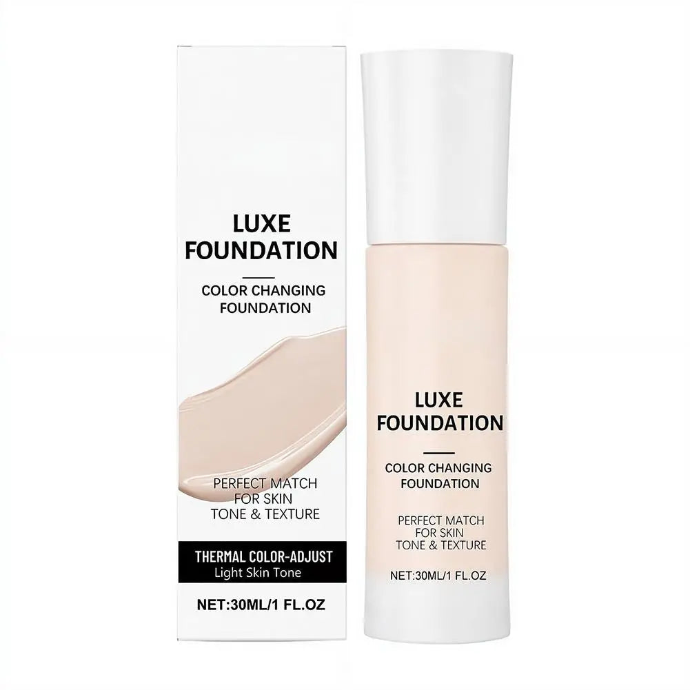 Tidesmit color changing foundation liquid concealer swatch showing intelligent tone matching matte oil control