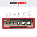 Multifunctional Hole Puncher 2-12/3-13mm Drilling Guide Locator Suitable for Round Rod and Plane Right Angle Punching Holes