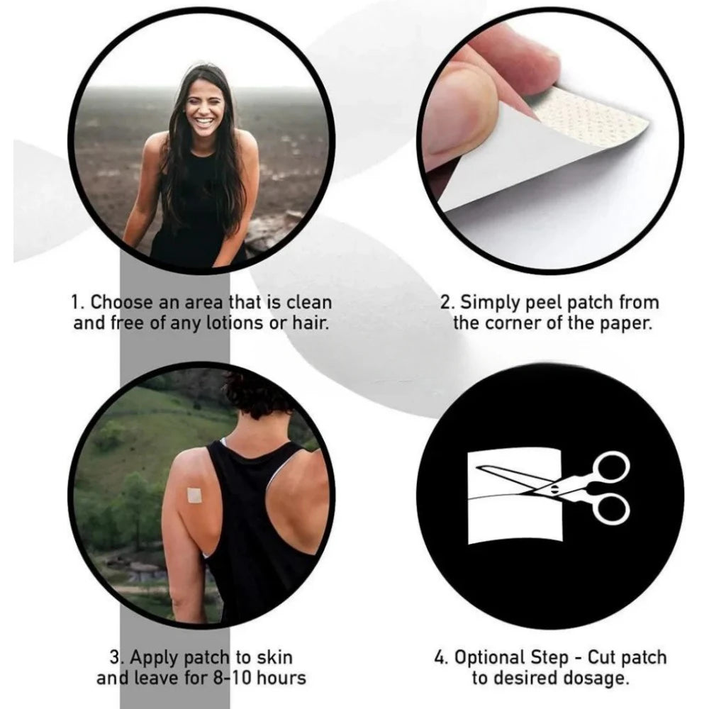 30 Patches Vitamin B Complex Transdermal Patches For Women Immune, Energy