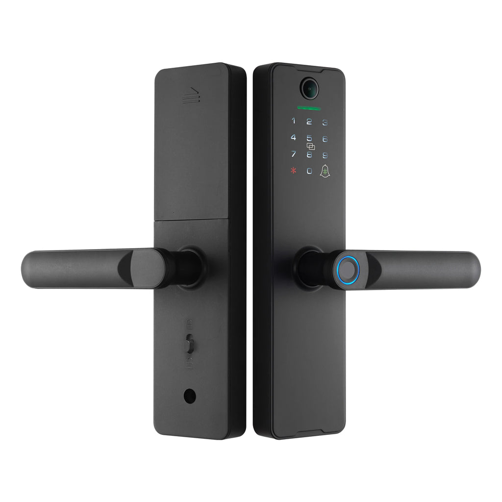 Tuya Wifi Fingerprint Smart Door Lock Digital Electronic Lock Remote Unlock Keyless Security Anti-theft Smart Home Hotel Office