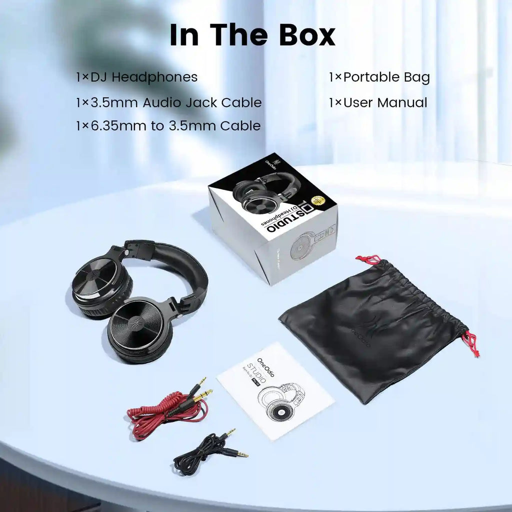 Wired Over-Ear Studio Monitor Headphones with Mic - Tidesmit Pro 10 Tidesmit