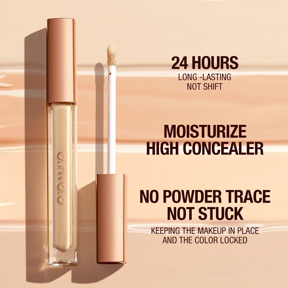 Tidesmit O.TWO.O matte waterproof concealer foundation for dark circles in detailed close-up texture view