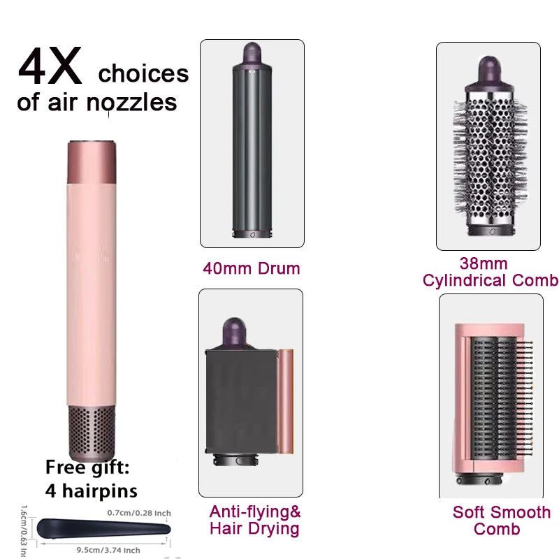 Tidesmit 6-in-1 Professional Hot Air Styler Curling Iron Hair Stylers