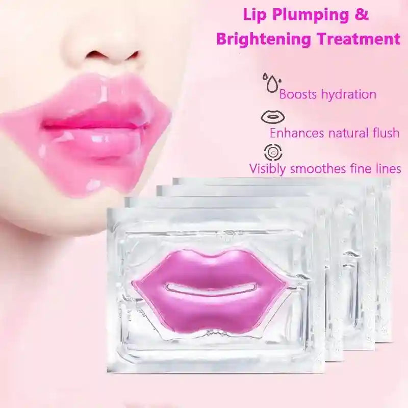 Collagen Lip Masks - 6pc Hydrating Gel Treatment for Soft Plump Lips Lip Care Tidesmit