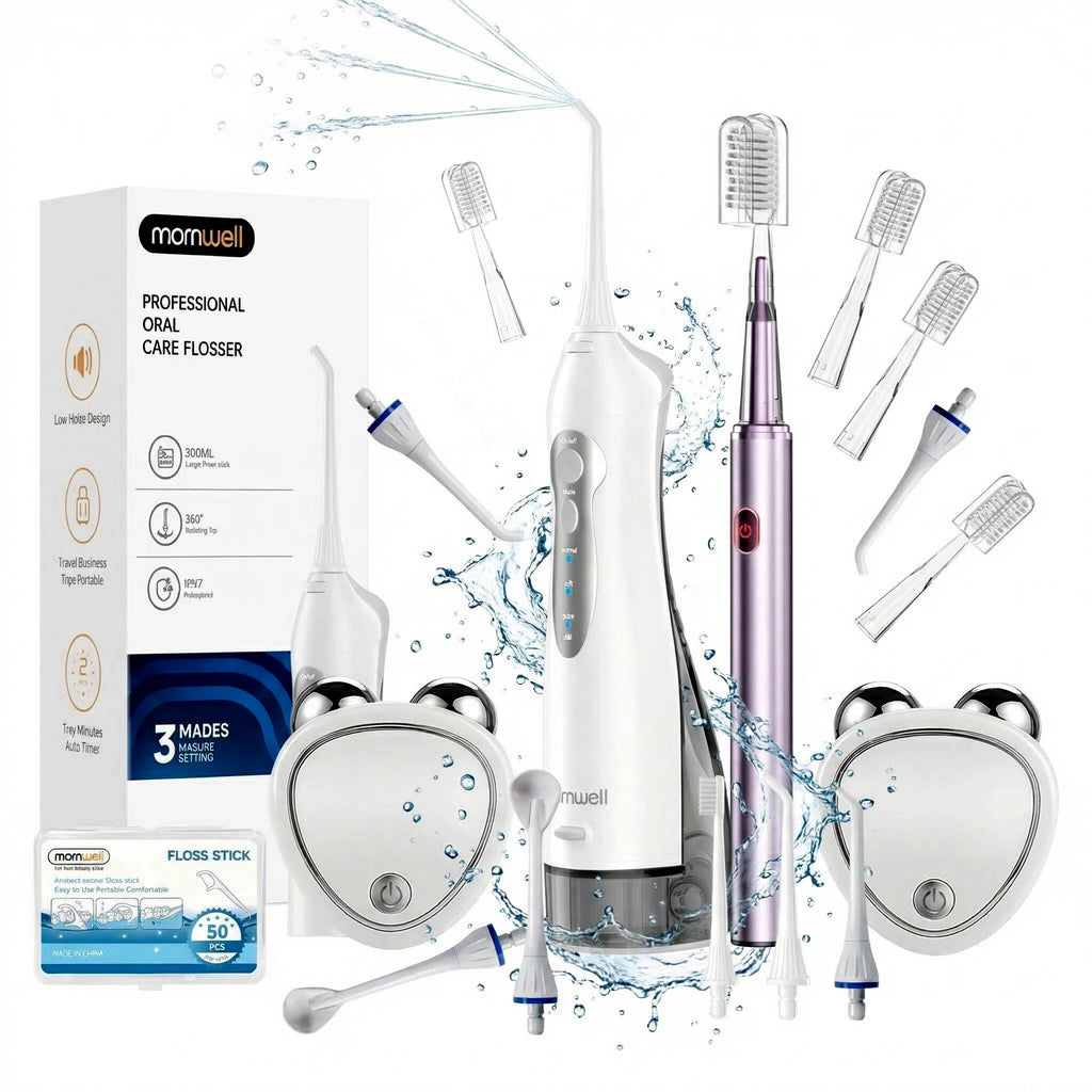 Upgraded Pro Detal Care Kit: 3-Mode Water Flosser & Electric Toothbrush | Premium Oral Clean Set with Larger Tank for Gum Health