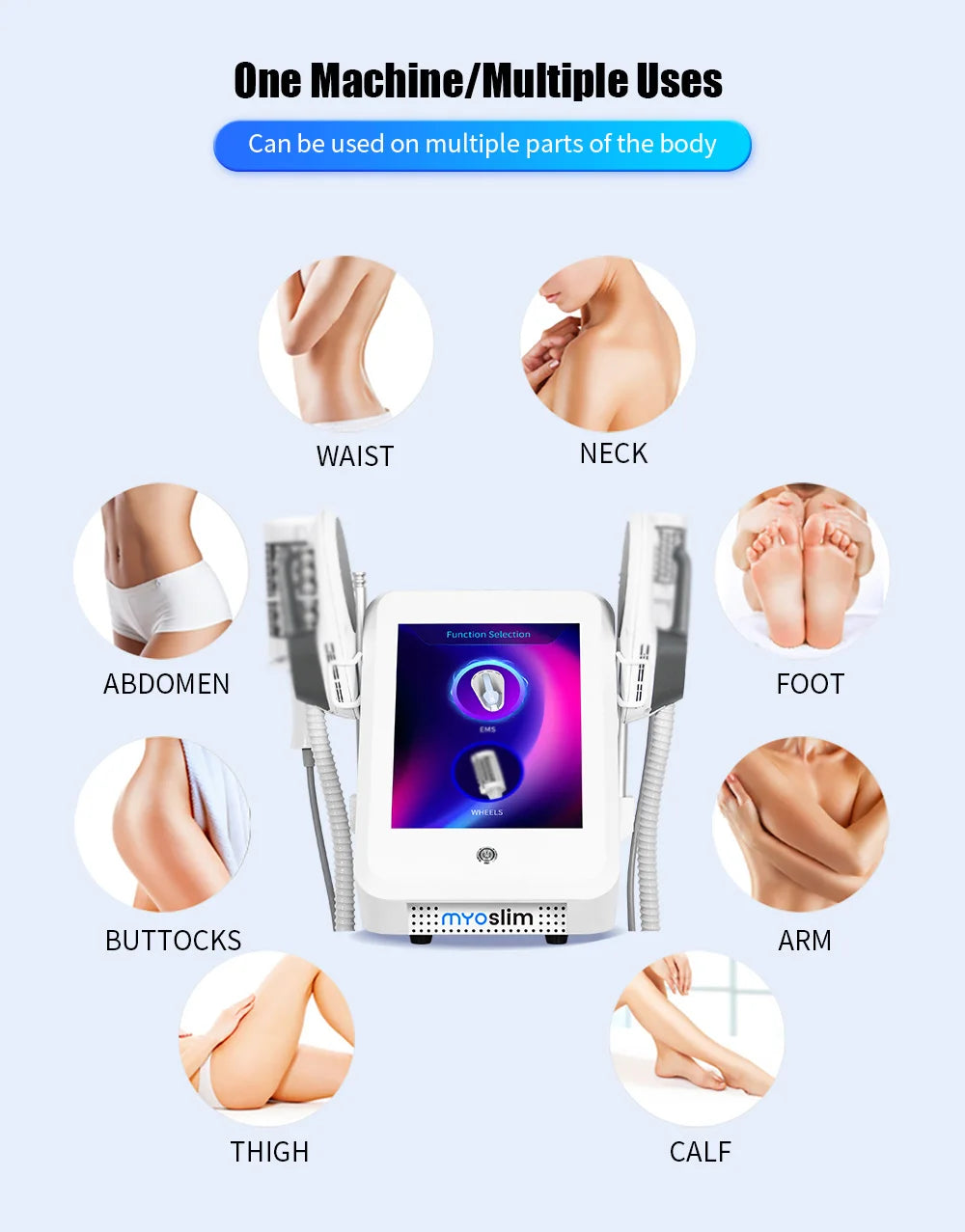 Body Shaping EMS RF Massager for Fat Reduction and Muscle Recovery Body Shaping Massage Equipment Tidesmit