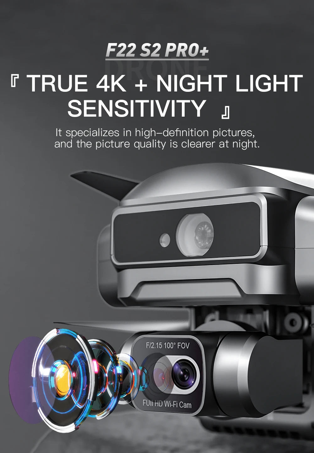 4K GPS Camera Drone with Obstacle Avoidance and Gimbal - Tidesmit Tidesmit