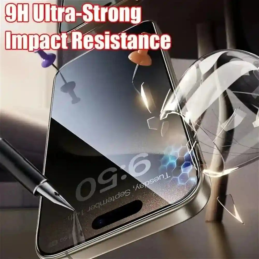 Anti Spy iPhone Screen Protector | 9H Hardened Tempered Glass Privacy Film AE Tidesmit