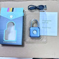 Intelligent Fingerprint Unlock Luggage Cabinet Lock Electronic Lock Head Dormitory Padlock High Security Travel Lock125