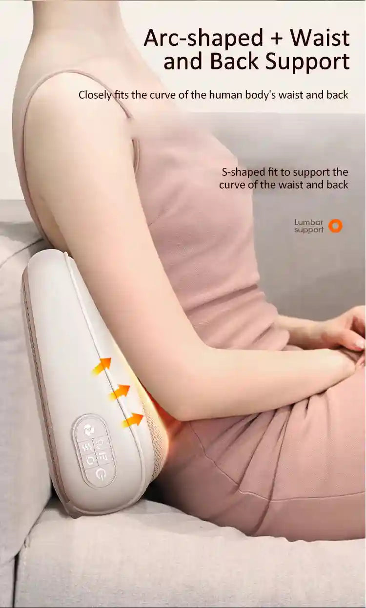 Neck Massage Pillow Shiatsu Back Massager with Heat Therapy Massage Roller Tidesmit