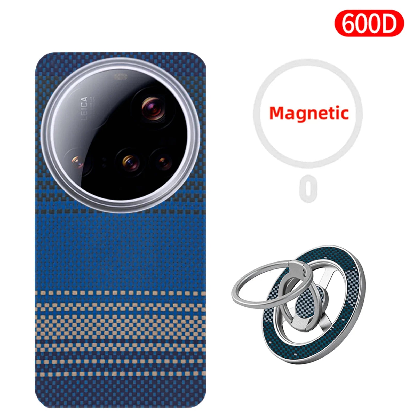 Xiaomi 15 Ultra Carbon Fiber Case | Slim MagSafe Aramid Protection Dawn Blue Grip xiaomi 15 ultra Tidesmit
