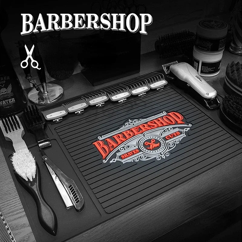 Haircut Tools Mat 45x30cm - Heat Resistant Non-Slip Barber Pad Massage Chairs Tidesmit
