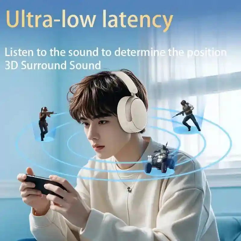Wireless Noise Cancelling Headphones - Over-Ear Bluetooth Spatial Audio Tidesmit
