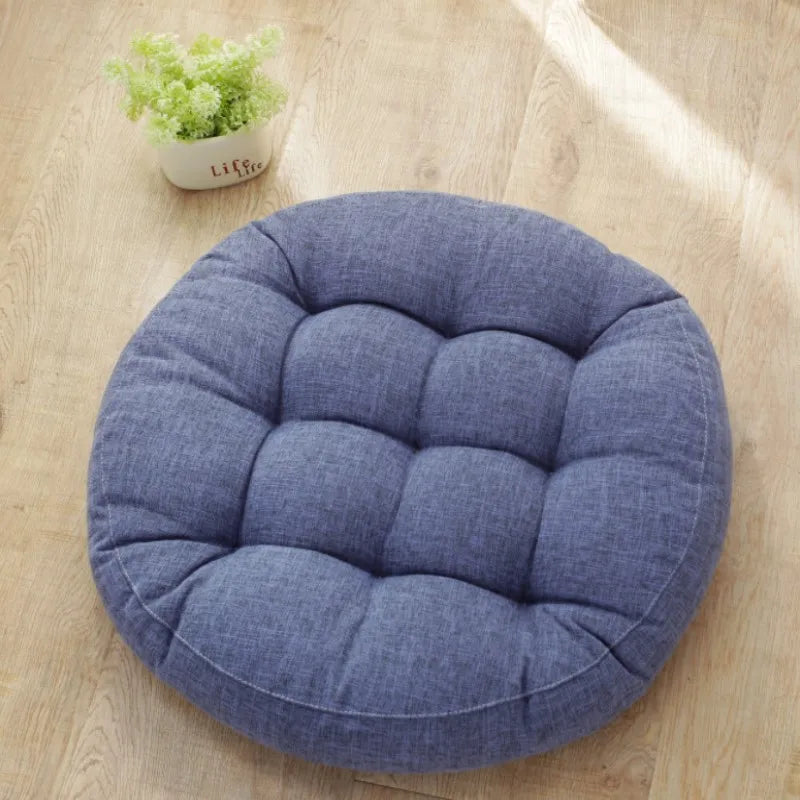 Inyahome Yoga Round Mat Pouf Seat Pillows Sofa Chair Bed Car Seat Pillows Cushions Floor Mat Meditation Pads for Dining Room
