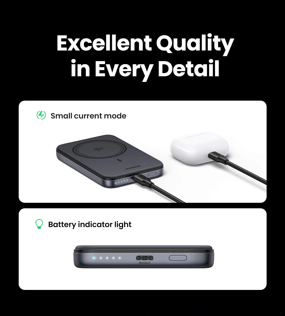 10000mAh Magnetic Power Bank 30W PD Fast Charger for iPhone Tidesmit