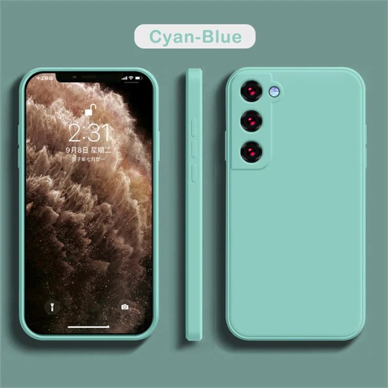 Samsung Galaxy A55 Silicone Case: Slim Shockproof Drop Protection light green Tidesmit