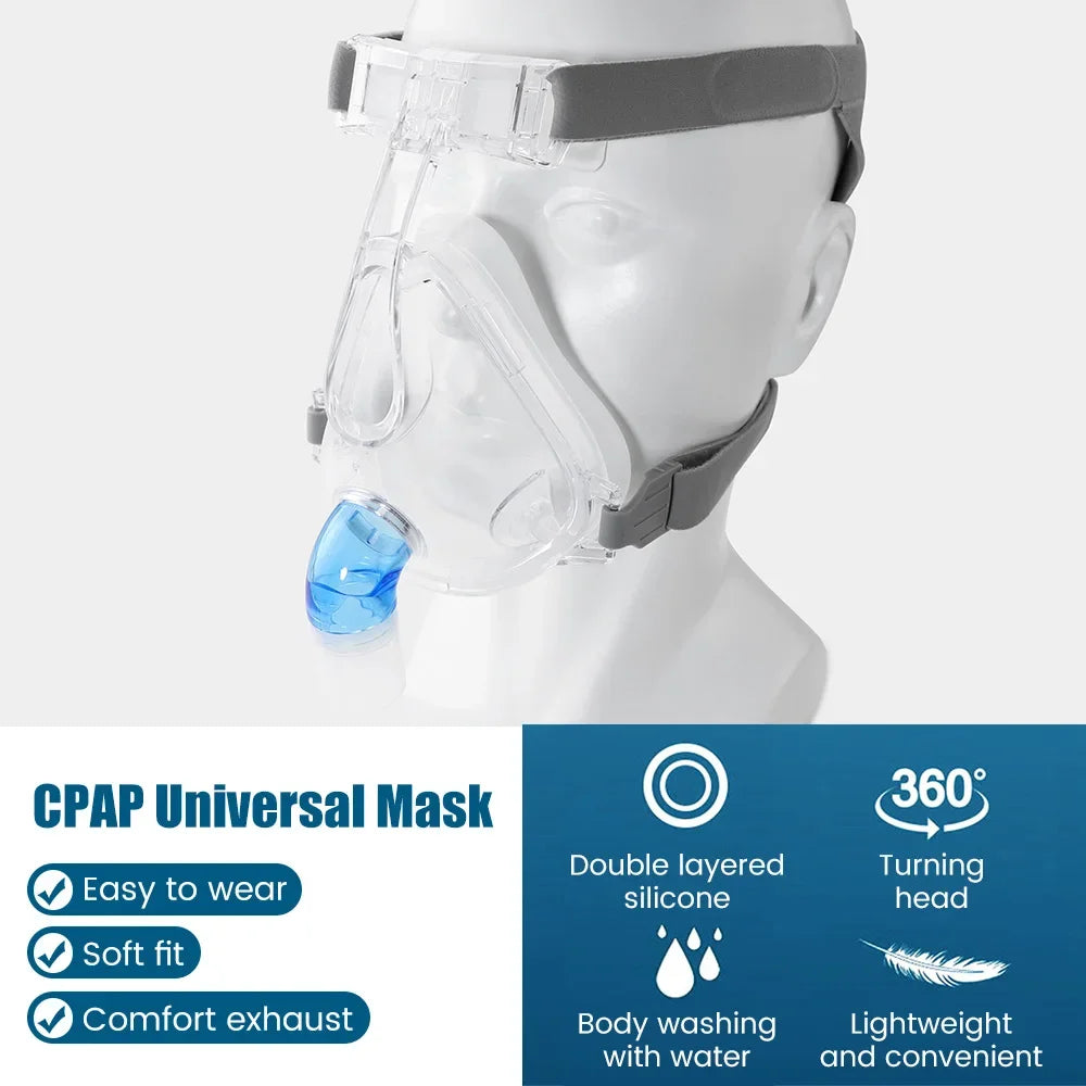CPAP Nasal Face Mask for Auto CPAP BPAP Anti Snoring Sleep Prevent Apnea machine Sleep Nasal Full Face Mask Anti Snoring
