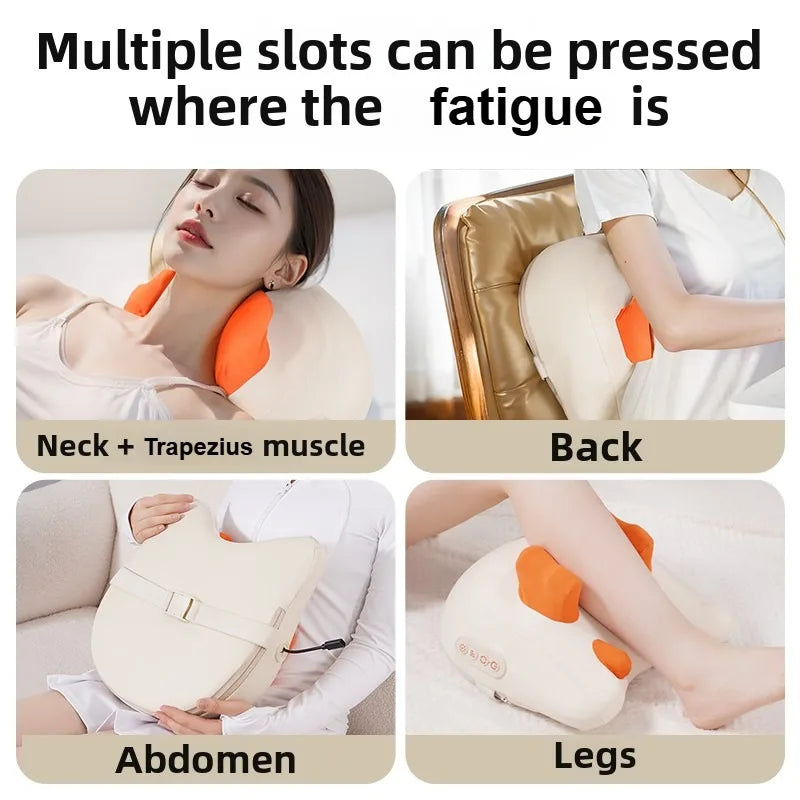 Shiatsu Neck and Shoulder Massager with Heat - Portable Relief Device Relaxation Treatment Tidesmit