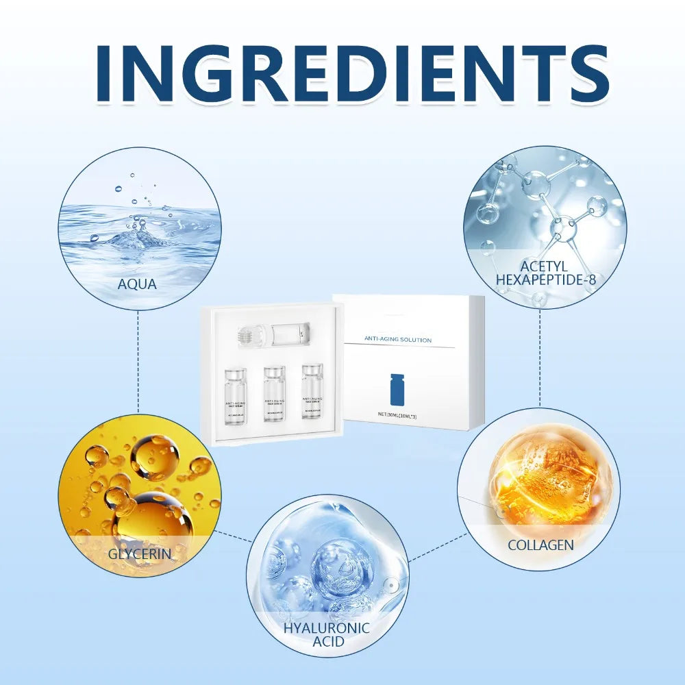 Skincare Roller Essence Set Tightens Lifts Skin Moisturizes Whitens Brightens Deeply Hydrates Long Lasting For All Skin Types