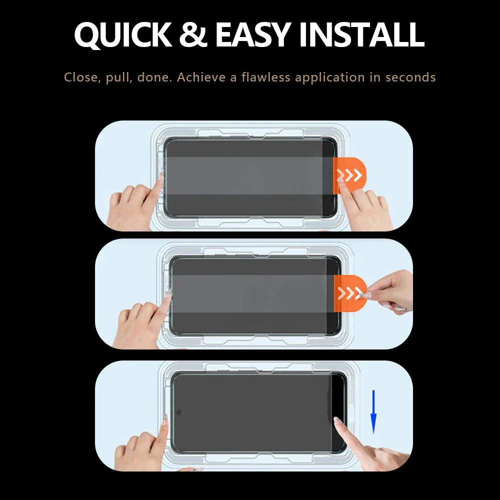 Anti-Spy Screen Protector for Samsung Galaxy S24 Ultra - 9H Privacy Glass Tidesmit