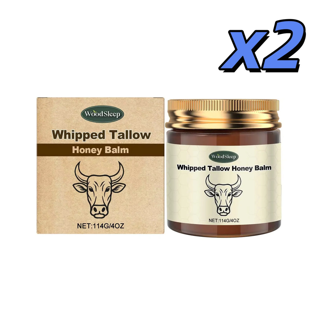 Whipped Grass Fed Beef Tallow Honey Balm Deep Hydration Face Cream Smooth Lightweight Moisturizing Nourishing Firming Skin Care