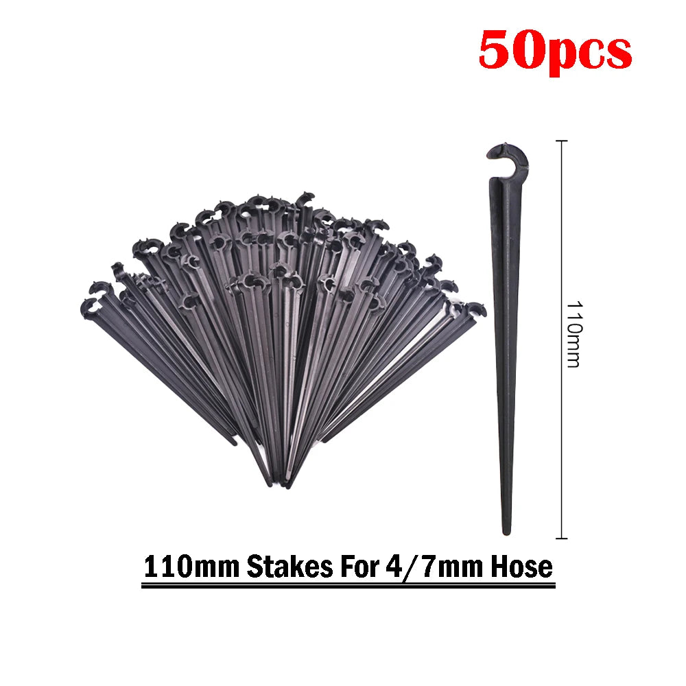5-50Pcs Adjustable Irrigation Drippers Sprinklers 1/4'' Emitter Dripper Micro Drip Irrigation Sprinklers For Watering System