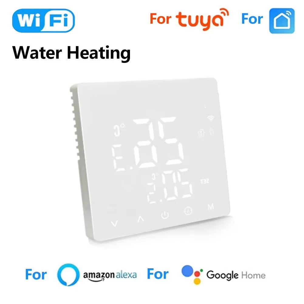 PSSRISE WiFi Thermostat Room Temperature Controller of Water Electric Floor Heating Gas Boiler Humidity Work with Googles Home