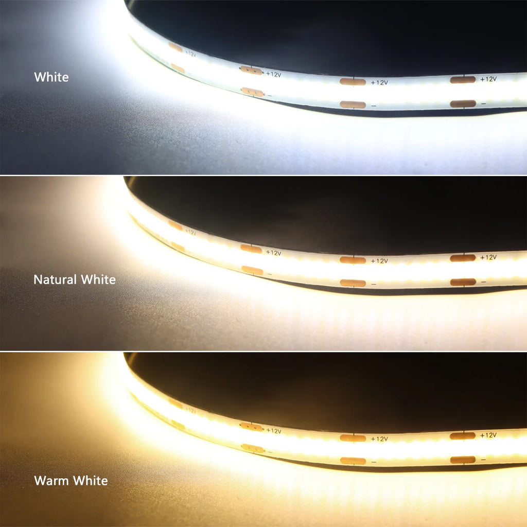 12V COB LED Strip Light Smart Double Door Sensor Switch Cabinet lights for your room Lighting Dupont LED Tape Door Open Light-ON