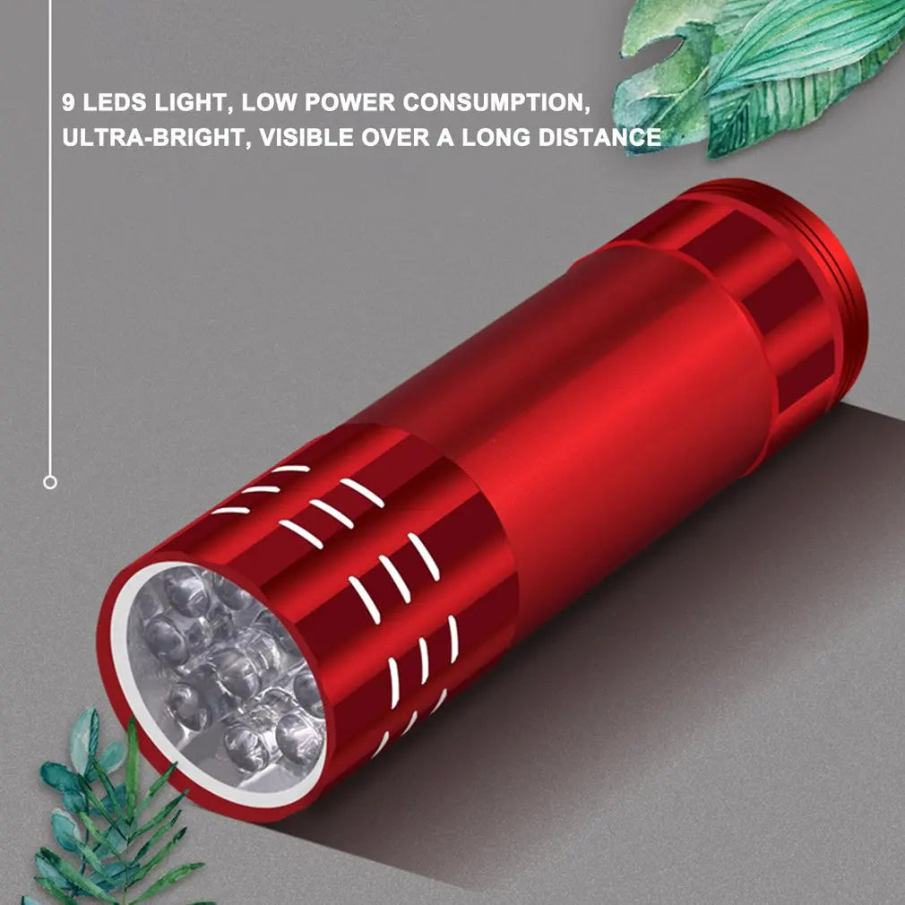 UV LED Flashlight 9 Light Aluminum Torch - Portable Inspection Tool Tidesmit