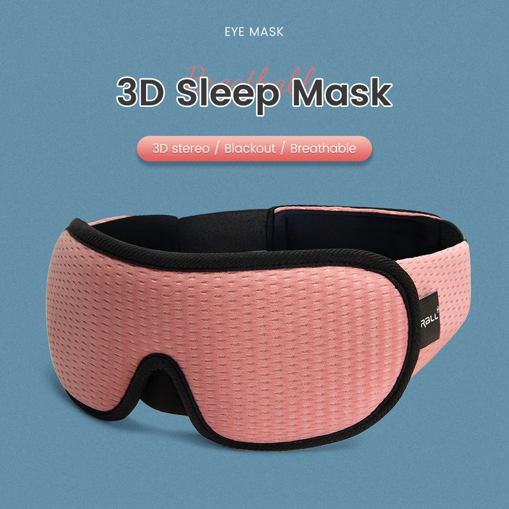 3D Sleep Eye Mask for Sleeping Mask Soft Memory Foam Eye Shades Blindfold Sleeping Aid Face Eyepatch Mask for Travel Couple Gift