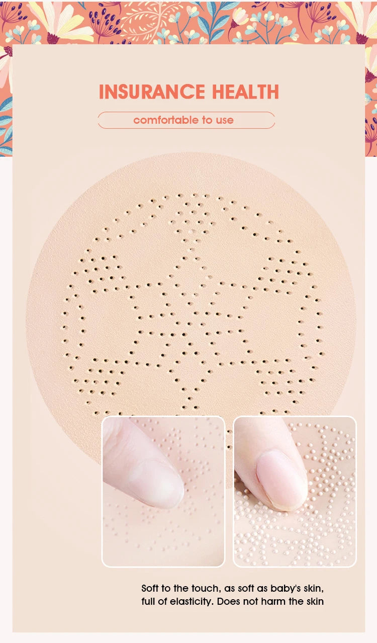 Tidesmit Mushroom Air Cushion BB cream featuring nourishing moisturizing foundation and concealer texture detail