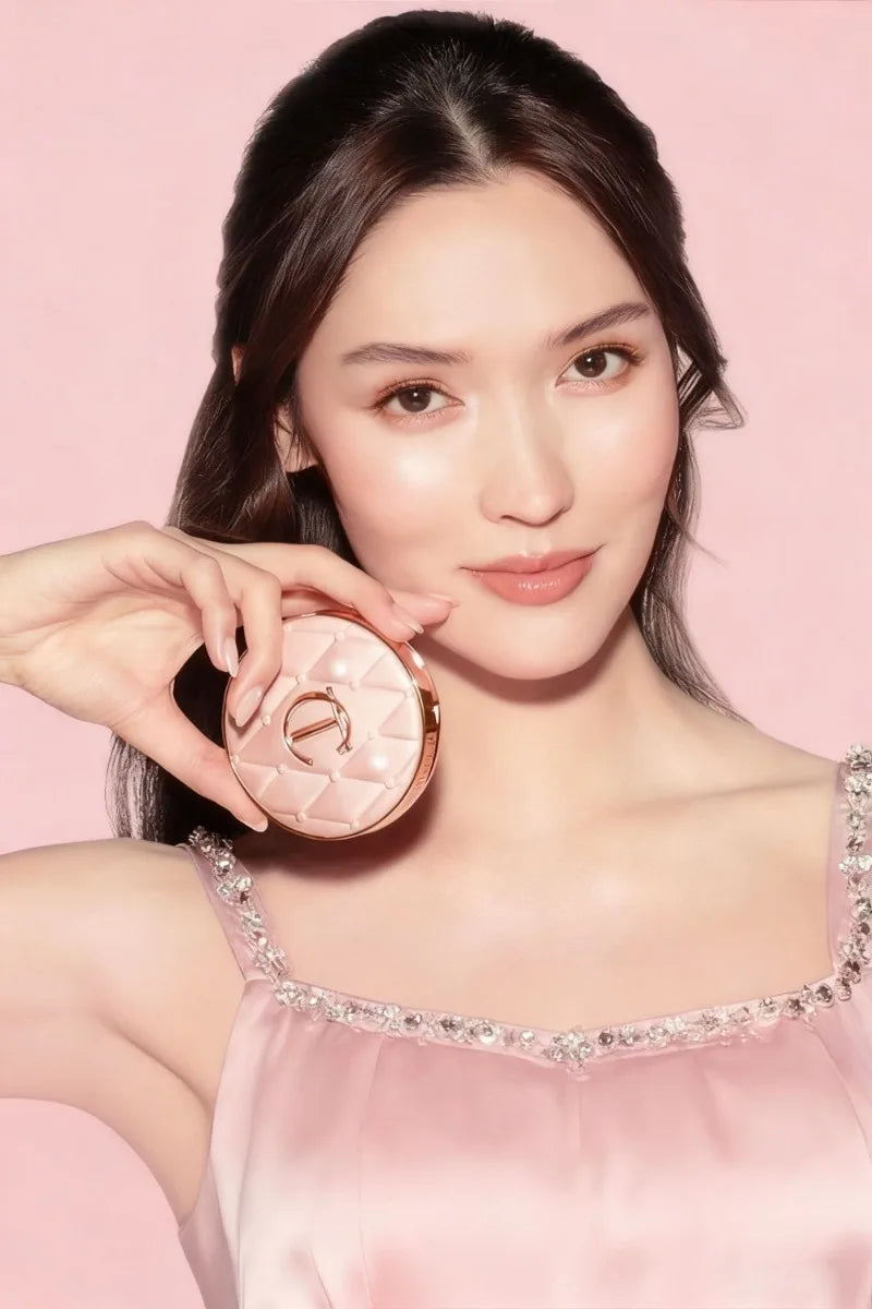 Tidesmit Charlotte Tilbury inspired air cushion foundation compact for flawless coverage and moisturizing face makeup