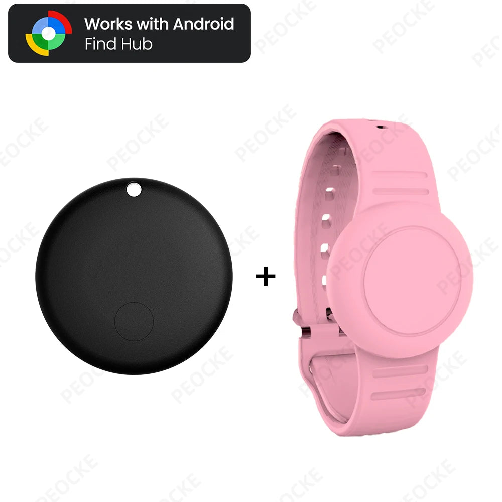 Waterproof Smart Tag Bracelet for Kids-Soft Silicone For Android Tracker Tag With Watch Band Case Cover, Lightweight GPS Tracker