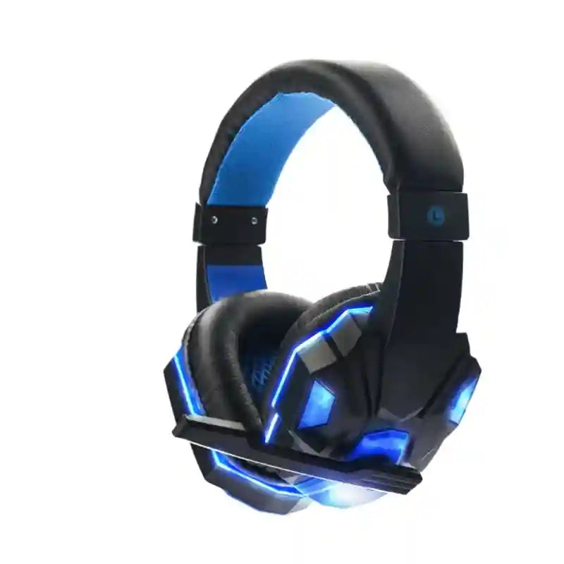 Gaming Headset With Mic: Stereo Noise Cancelling Over-Ear Headphones Blue Tidesmit