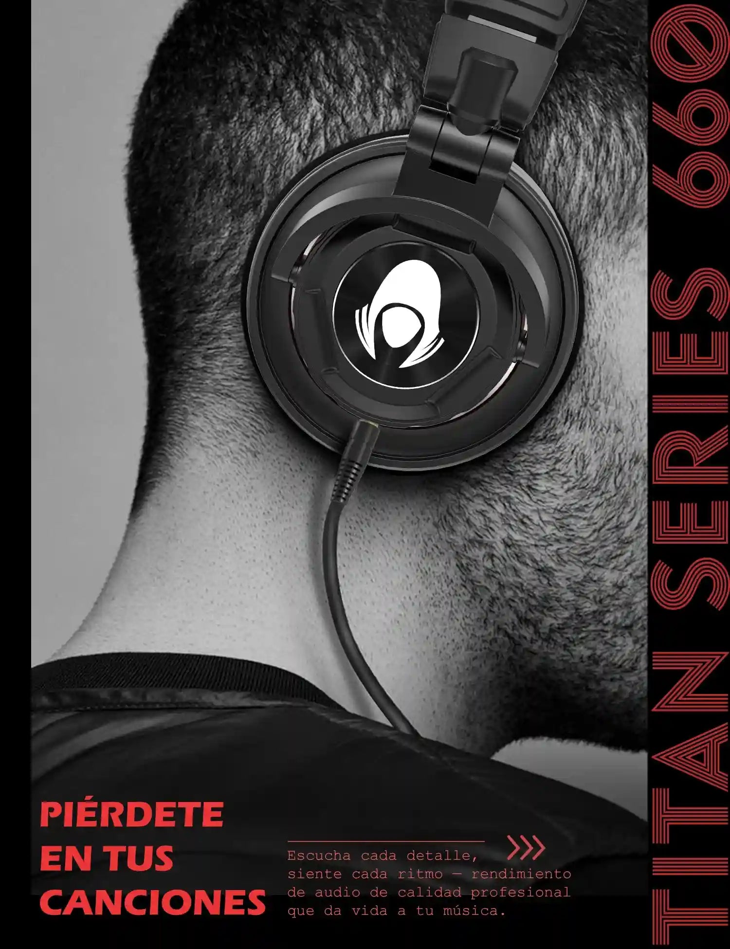 Wired Studio Monitor Headphones - Tidesmit Ti660x Professional Audio Tidesmit