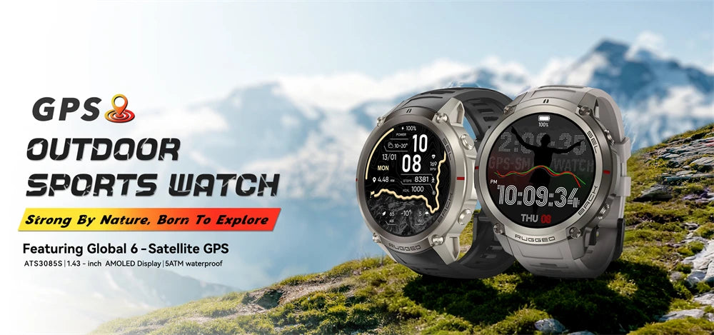 2026 New Sports Smart Watch With GPS Offline Map Download Bluetooth Call Military Clock Fitness Tracker Waterproof Bracelets Men