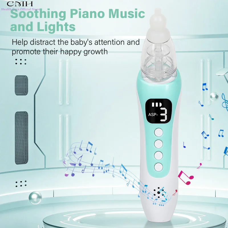 Tidesmit Electric Nasal Aspirator, USB Rechargeable, 3 Suction Modes Back Massage Instrument Tidesmit