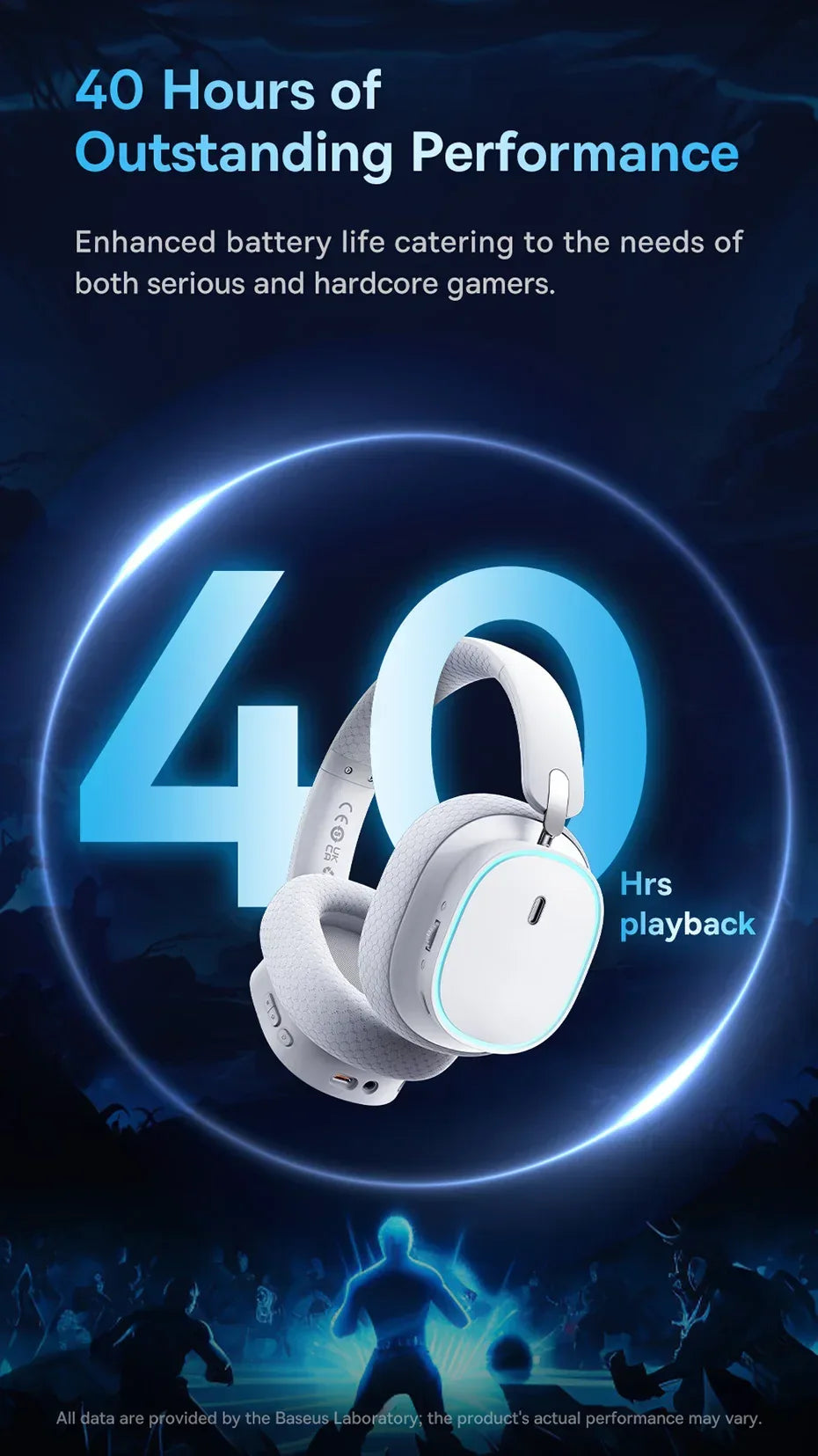 Wireless Gaming Headset 2.4G Bluetooth RGB by Tidesmit Tidesmit