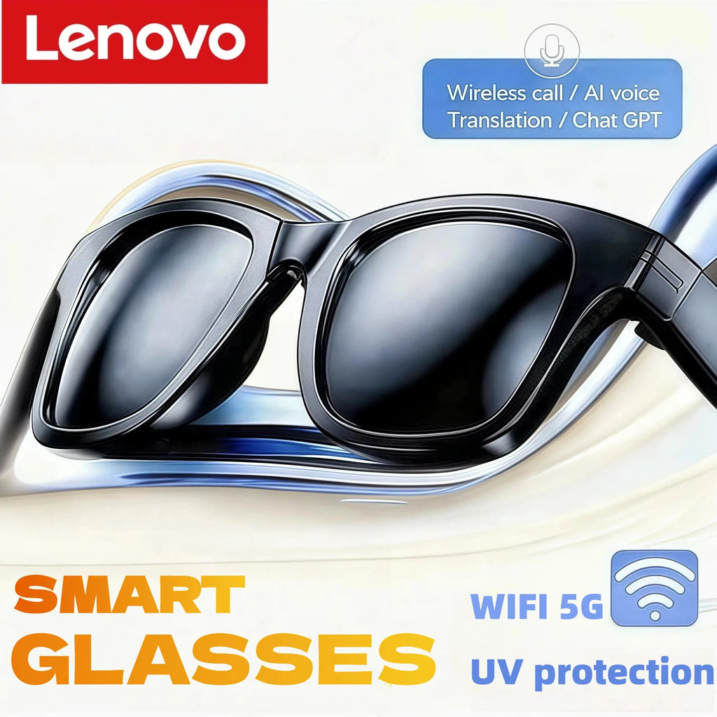 AI Smart Glasses with 4K Camera & Bluetooth Audio - Black by Tidesmit Tidesmit