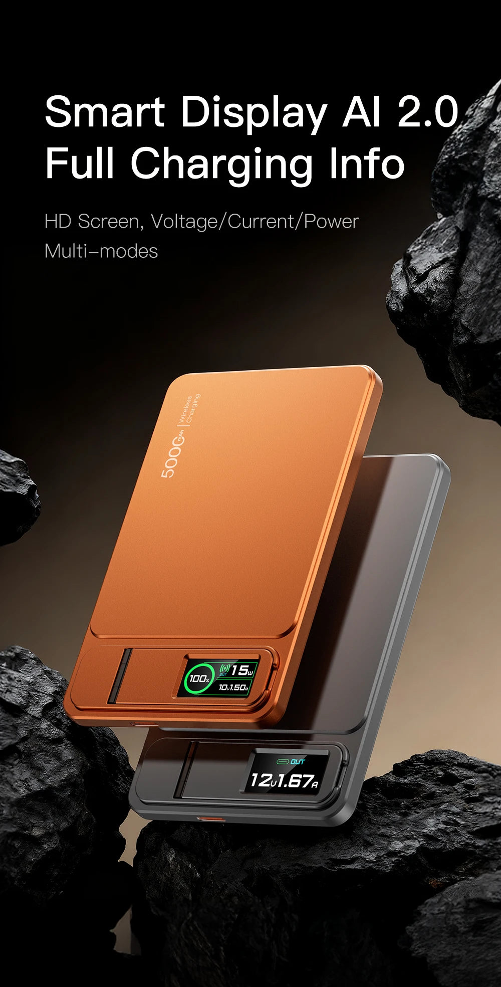 Magnetic Wireless Power Bank 10000mAh - Fast PD Travel Charger Tidesmit