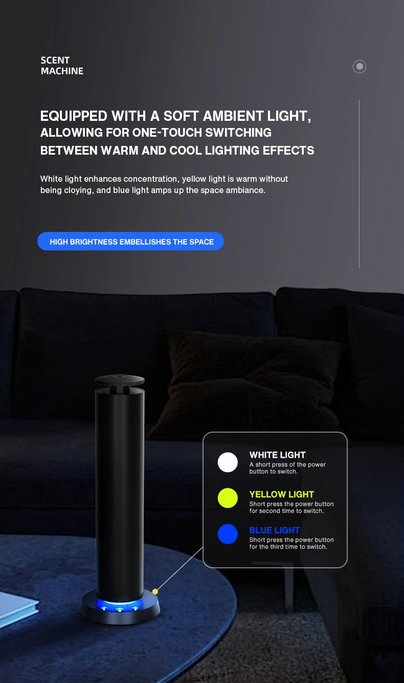 NAMASTE 200m³ Smart Electric Smell Distributor Waterless Home Fragrance Diffuser Rechargeable Aromatherapy Machine Air Diffusion