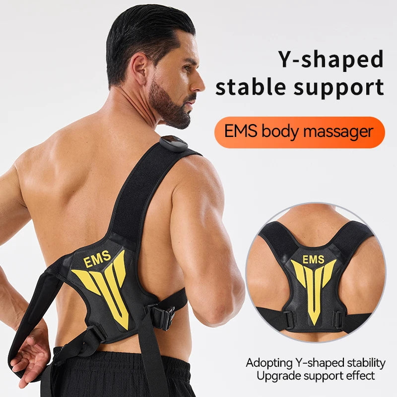 Electric Back Massager with Heat Therapy - Rechargeable Muscle Relief Back Massage Instrument Tidesmit