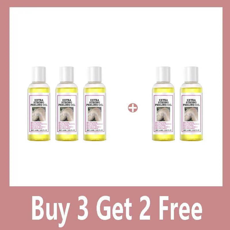 Exfoliating Yellow Skin Oil For Body Skin Moisturizing Nourishing Brightening Firming Moisturizing Massage＆Beauty Care Oil 110ml